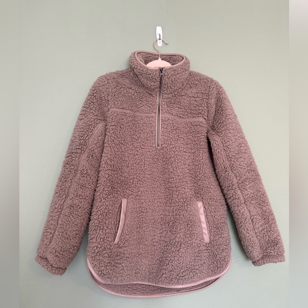 Tan Sherpa Pullover - Super Comfy And Soft - image 2
